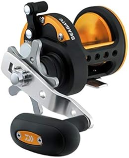 Daiwa SGT50H Seagate Star Drag Saltwater Conventional Reel, Black and Orange Finish