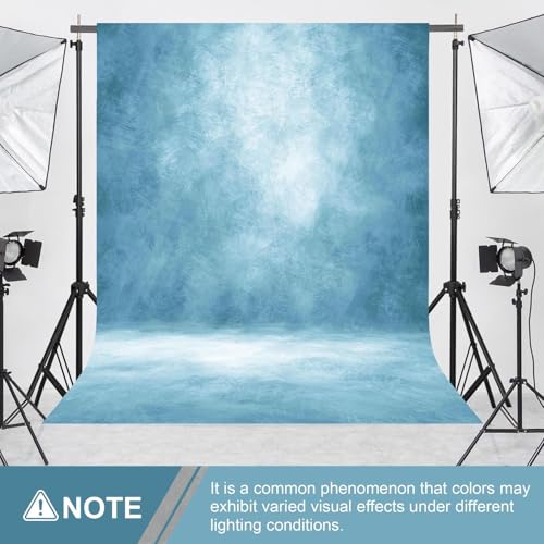 Image of Abstract Photography Backdrop for Photoshoot 6x8ft, Light Blue,No Stand