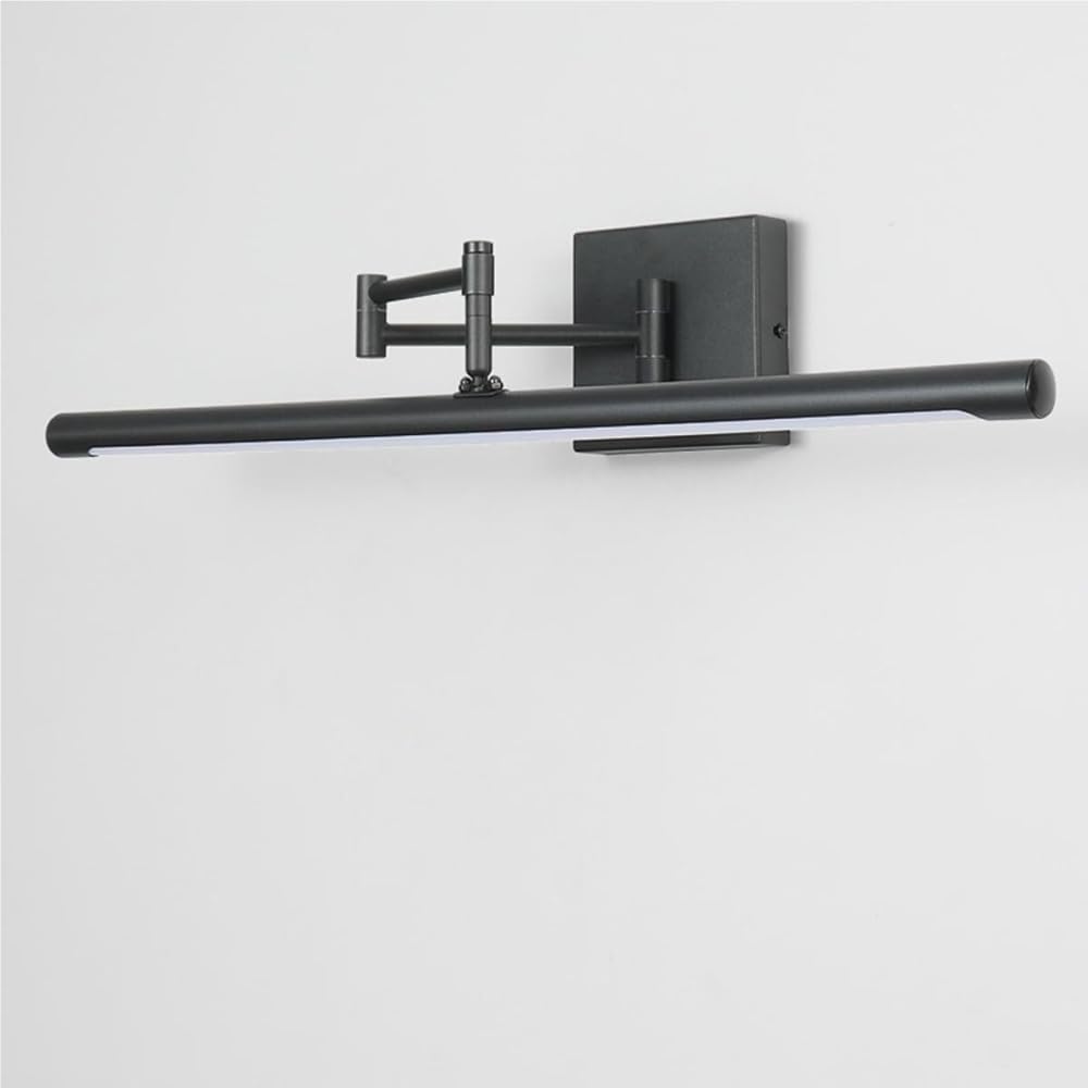 Moderne Kosmetikleuchte mit Schwenkarm, 61,9 cm, Wandmontage, Kunst-Wandleuchte, verstellbare, drehbare Badezimmer-Wandleuchte for Gemälde, Spiegel, Galerie-Display(Warm light,42cm)