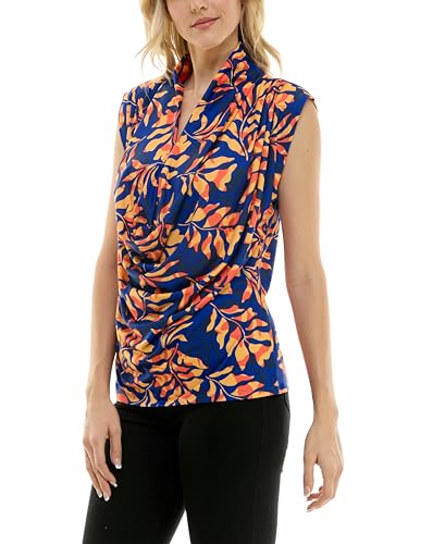 Image of Zac & Rachel Women's Pull on Sleeveless Dty Cowlneck Knit Top