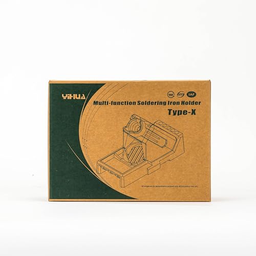 Yihua X-2 Evolution Advanced Heat-Resistant Soldering Iron Holder & Storage System With Solder Spool Holder, Brass Wool Tip Cleaner thumb #7