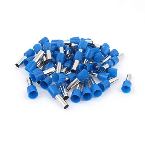 Aexit 50 Pcs Insulated Bootlace Ferrule Terminal Azul E10-12 miniatura 1