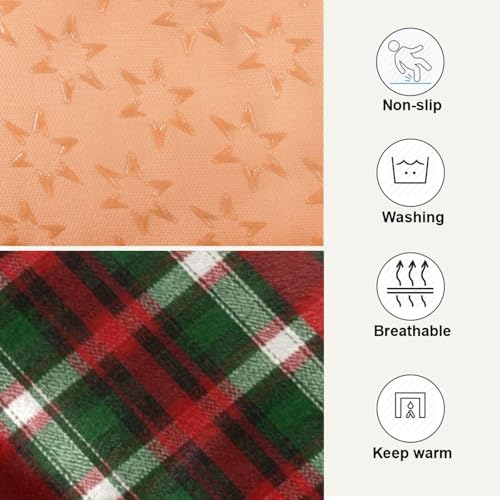 Matelas confortable pour petits chiens tapis lit tartan rouge vert
