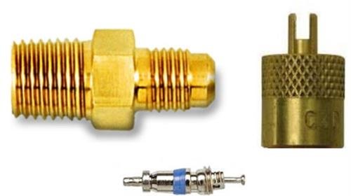 C&D Valve CD1414/2 1/4" Flare Access Fittings Pack of 2