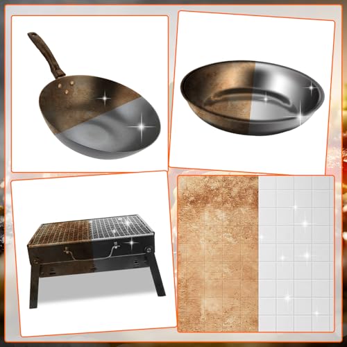 Meng Jiaran 6 Pcs Pumice Stones for Cleaning, Grill Brick Block with Handle, Griddle Stone Cleaner Set for Barbeque Griddle/Oven/Flat Top Grill/Racks, Removing Grease and Stains - Image 5