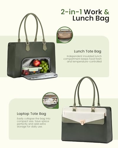 Image of LOVEVOOK Laptop Tote Bag for Women,Laptop Work Tote Computer Bag