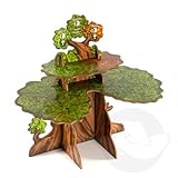 Everdell Wooden Ever Tree | Premium Board Game Accessory for Everdell Standard & Collector’s Edition | Durable Wooden Upgrade | Ages 10+