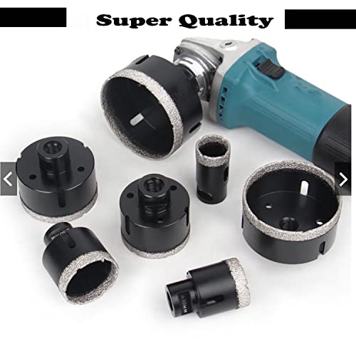 Mgtgbao Diamond Core Drill Bit, 1Pcs 6" (150mm) with 5/8-11 Thread Dry Drilling for Porcelain Tile Ceramic Masonry Brick Granite Marble Stone(Black) — view 6