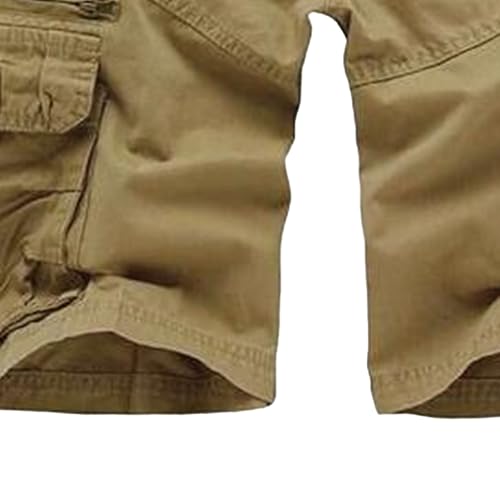 Shorts militares ligeros para hombre con bolsillos con cierre miniatura 6