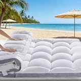 Breathable Memory Foam Mattress Topper, Extra Soft 1300 GSM Pillow Top Mattress Pad for Back Pain Relief (Queen, 60'x80')