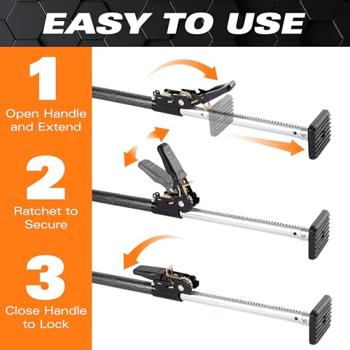 image for Keeper Adjustable Cargo Bar for Pickup Truck Bed, Ratcheting Cargo Bar