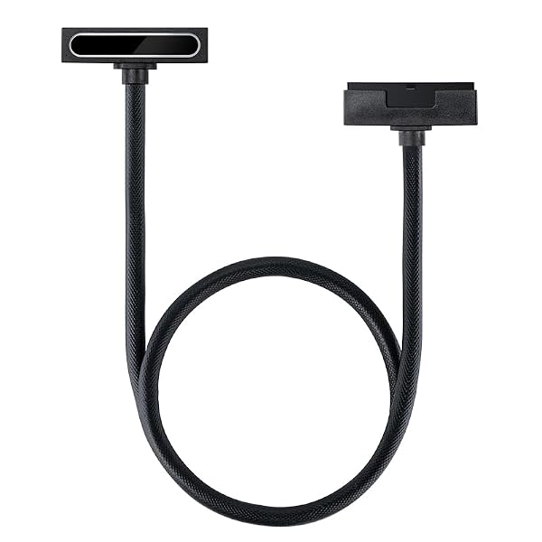 Hydra-24PIN PC PSU Extension Cable ARGB LED, Copper Wire Motherboard Power Extension Cable Integrated Minimalist Design, 2000W Power (Whole Set) Male to Female (Black) by Generic - Used condition - Image 3