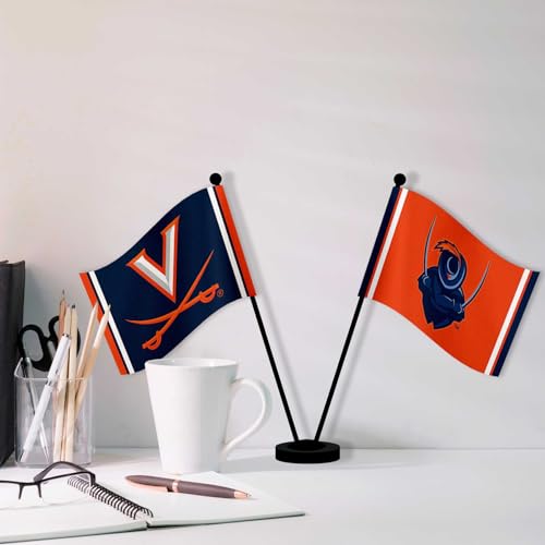 Drapeaux de bureau Virginia Cavaliers de table cadeau idéal pour étudiant et alumni