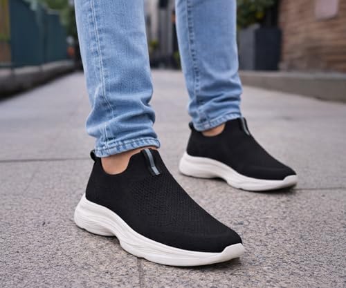 Image of Kraasa Trial Running Shoes with Lightweight Memory Insole | Breathable, Anti-Skid Knit Sneaker, Walking & Gym Shoes