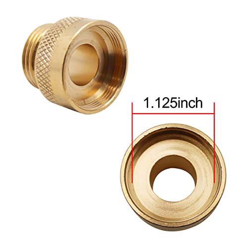 SM01.125 Vacuum Breaker Adapter Replacement for The Bottom Half of Arrowhead PK1390 and Outer Thread Diameter Measures 1.17" Valve,Includes Rubber Washer