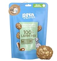 RiNa`s 100% LAMM-Mix (110g) | Gefriergetrocknete Hundeleckerli aus 100% Fleisch mit Pansen & Knorpel | Lang haltbar | Fettarm und proteinreich | In Wasser aufweichen oder als Trockensnack