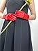 Instiqueo Women's Short Satin Wedding Opera Party 1920s Gloves Lace Choker Gothic Necklace Prom Evening Gloves Red