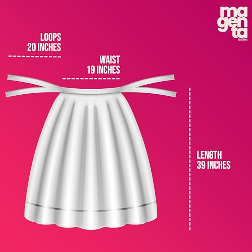Magenta textiles Professional Dance Skirt for Folkloric Mexican Dance, Bomba, Plena or Flamenco | Double Circle | One Size - (Polycotton, Mexican Pink)