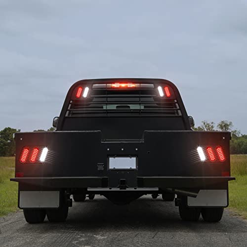 Linkitom 6 Inchs Oval Trailer Lights, Super Bright 24Led Brake Turn Stop Marker Reverse Tail Lights With Waterproof Rubber Gaskets For Boat Trailer Truck Rv [Dot Certified] [Ip67] (4Red + 2 White) #TOP7