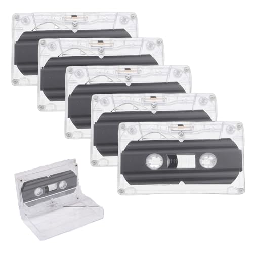 Facile da trasportare:Cassetta Vuoti Nastro, leggeri e molto facili da trasportare, adatti per lettori di cassette, registratori, registratori, altoparlanti per cassette personali e portatili
