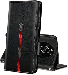 Honor Magic 4 Lite / Honor X9 Case, Magnetic Leather Wallet Card Slots Phone Case, Flip Silicone TPU Bumper Protective Cover with Kickstand, Shockproof Book Case for Honor Magic4 Lite / Honor X9 Black