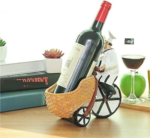 Soporte decorativo para botellas de vino de resina miniatura 2