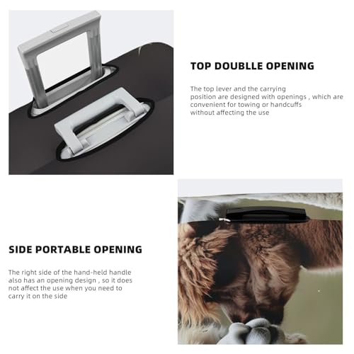 Travel Luggage Cover Fashion Suitcase Protector Funny Alpaca Spandex Baggage Covers Washable Suitcase Covers Anti-Scratch Luggage Cover Protectors Fits 18-32 Inch Suitcases X-Large4