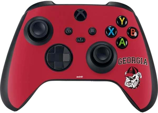 Skinit Decal Gaming Skin Compatible with Xbox Series X Controller - Officially Licensed University of Georgia Bulldogs Logo Design