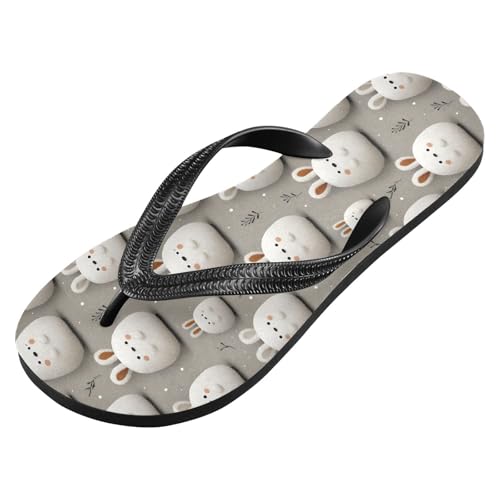 Flip Flop Sandals Anime Rabbits Print for Women Men Beach Outdoor XS2