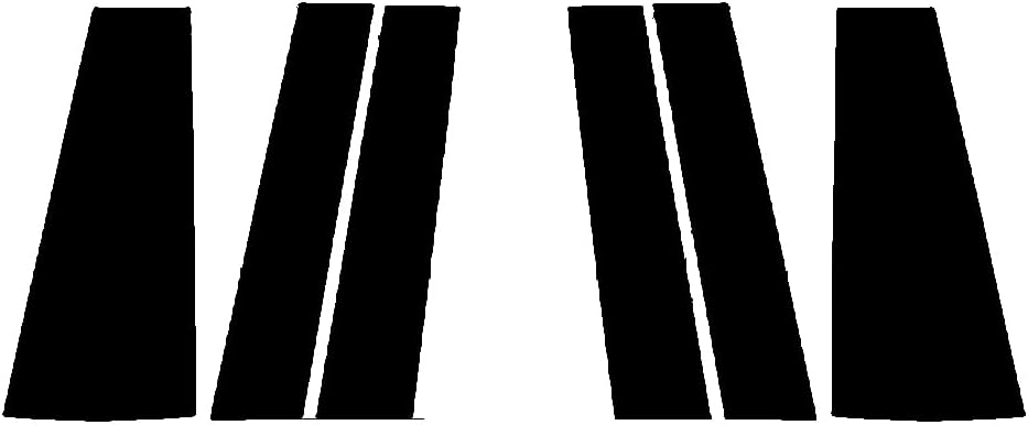 Rvinyl Pillar Post Window Trim Compatible with Honda Odyssey 2018-2023 - Matte (Black)