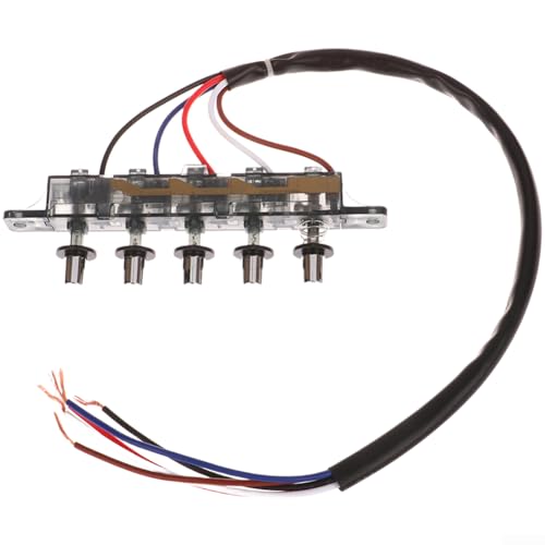 Aprilsunnyzone 5-Positionen-ABS-Druckknopfschalter für Dunstabzugshauben-Systeme, die eine manuelle mechanische Steuerung ohne elektronische Komponenten erfordern