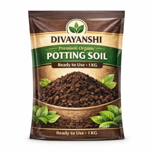 Image of Divayanshi Premium Potting Soil Mix for Plants & Gardening | Ready-to-Use Nutrient-Rich Soil for Indoor & Outdoor Pots | Ideal for Flowers, Vegetables & Home Garden- 1kg