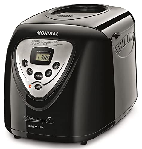 Panificadora MONDIAL NPF51 LA PANETTERIA PREMIUM 450/600/900 GRAMOS 12 PROGRAMAS COCCIÓN Y AMASADO CUBETA ACERO INOX TEMPORIZADOR