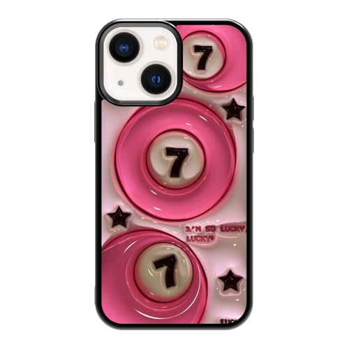 qizjio Lucky Jelly Phone Case Shockproof Protective for iPhone 13 Mini
