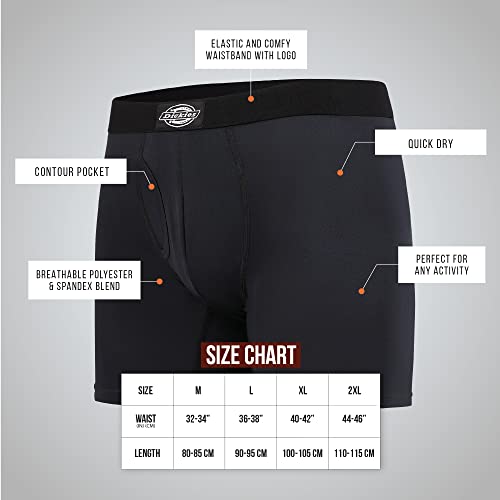 Dickies 5 Pack Mens Boxer Briefs With Pouch, Moisture Wicking Performance Underwear For Men #TOP5