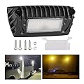 Chelhead RV Exterior Light White Amber Led RV Porch Light 12V RV Lights Exterior Utility Light Compatible with RVs, Trailers, Campers, 5th Wheels, Aluminum Base 1 Pack