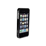 Pour iPhone 4 et 4S Swiss Charger SCP40016 Coque Contour Smart avec Cadre en Aluminium pour iPhone 4/4S Gentlemen Noir