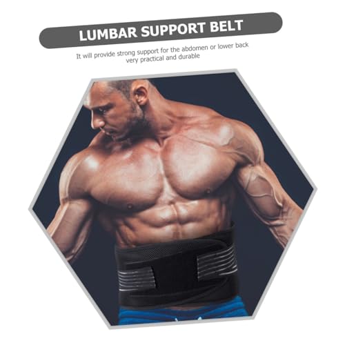 Soporte lumbar ajustable con placa de acero y tejido de nylon transpirable para entrenar 7