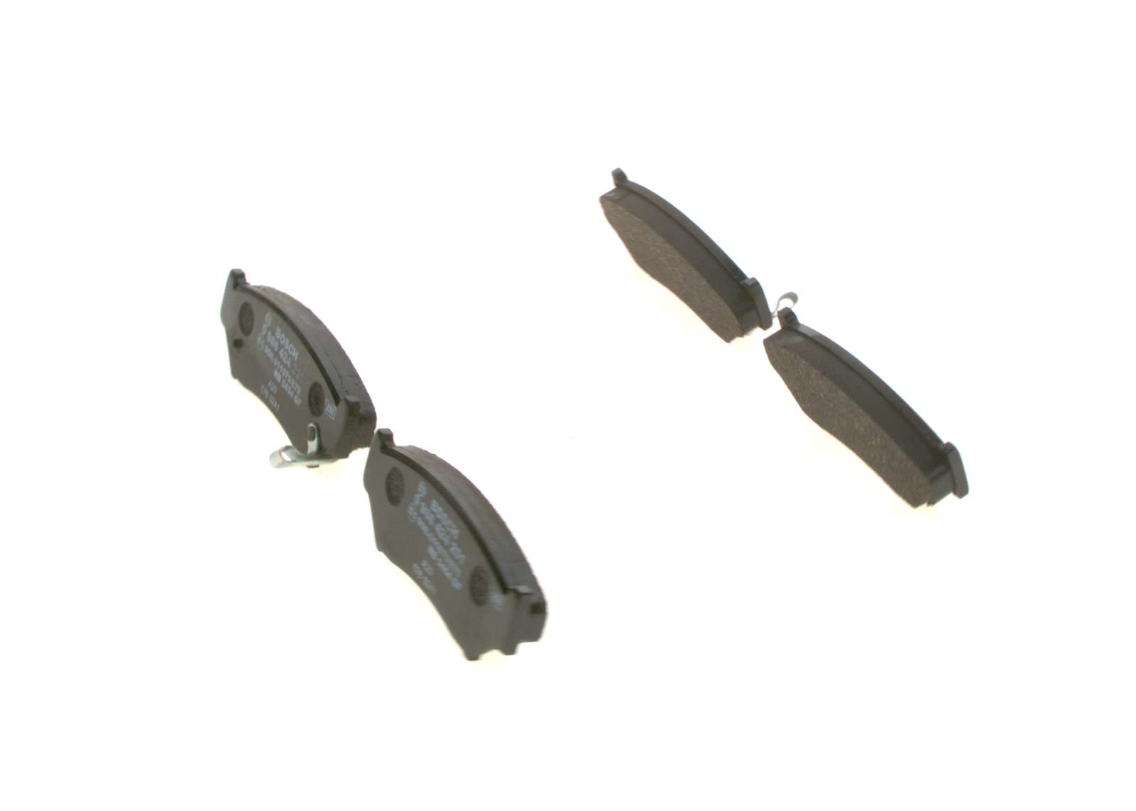 Bosch BP121 - Pastillas de Freno para Coche Eje Delantero - Calidad Bosch - Reducción de Ruido y Polvo - Certificación ECE-R90 - Sin Cobre - 1 Juego de 4 Pastillas