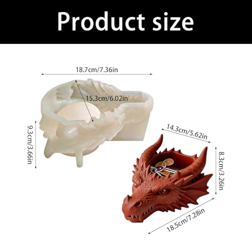 Moule dragon en résine silicone pour décorations et loisirs créatifs - 6