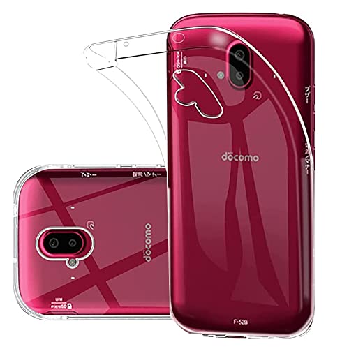 富士通 らくらくスマートフォン F-52B 用の ケース 透明 耐衝撃 超薄型 超軽量 擦り傷防止 スマホケース Arrows F-52B ケース 透明 TPU素材を使用した耐水、防指紋、黄変防止、散熱加工の超薄型、最軽量TPU らくらくスマートフォン F-52B 用の ケース ケース クリア シリコン 透明 クリア ケース