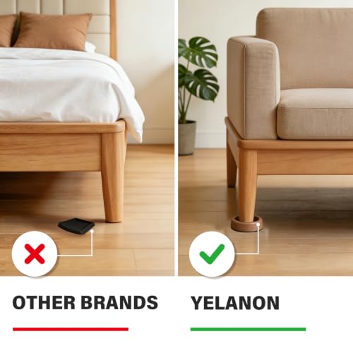 Non Slip Furniture Pads for Hardwood Floors -Yelanon 8Pcs 3” Coasters Cups by Yelanon - Used condition - Image 2