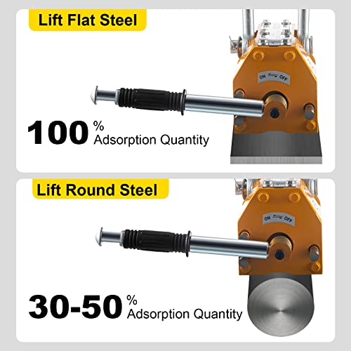 Mophorn Lifting Magnet With Release,3300 Lbs Pulling Force - Steel Magnetic Lifter,Neodymium - Lift Magnets,Heavy Duty - For Hoist, Shop Crane, Block #TOP7
