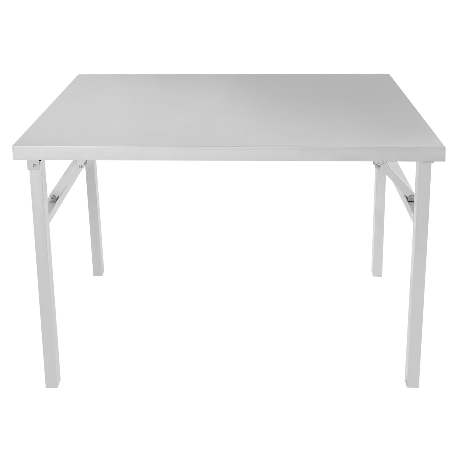 Banco de trabajo plegable, banco de trabajo de acero inoxidable, rectangular 100 x 60 cm, resistente a la corrosión, resistente a la corrosión, resistente a la corrosión, se puede utilizar ampliamente