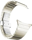 MaKTech Stainless Steel Band,Metal Bracelet Strap with Butterfly Buckle,for Samsung Galaxy Watch Ultra 47mm [2025]/[2024] (Titanium)