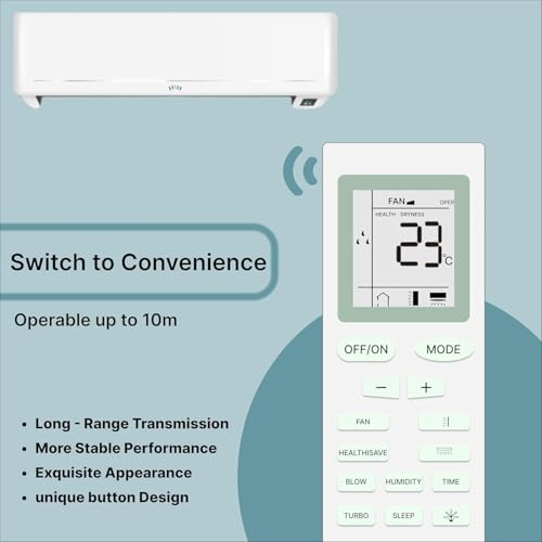 Image of BLACKSHEEP Compatible with Voltas AC Remote Replacement for 1, 1.5, 2 ton Split /Window Air Conditioner - Please Match The Original Remote (AC 18)