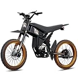 GT73pro/GT73 Electric Dirt Bike for Adults 3000W 50MPH E Dirtbike with 60V/18AH*2...