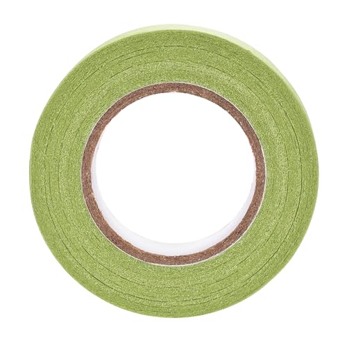 Image of uxcell 3Pcs 25mm 1 inch Wide 20m 21 Yards Masking Tape Painters Tape Rolls Light Green