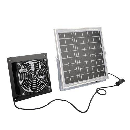 Extractor solar Haofy de 8W para gallineros y cobertizos 4