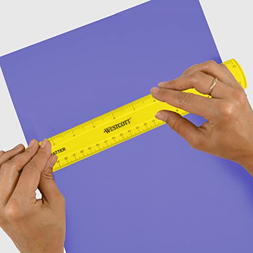 Image of Westcott Shatterproof Ruler, Assorted Translucent Colors, 12 inch (Pack of 3)